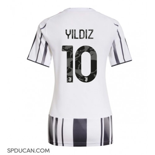 Zenski Nogometni Dres Juventus Kenan Yildiz #10 Domaci 2025-26 Kratak Rukav